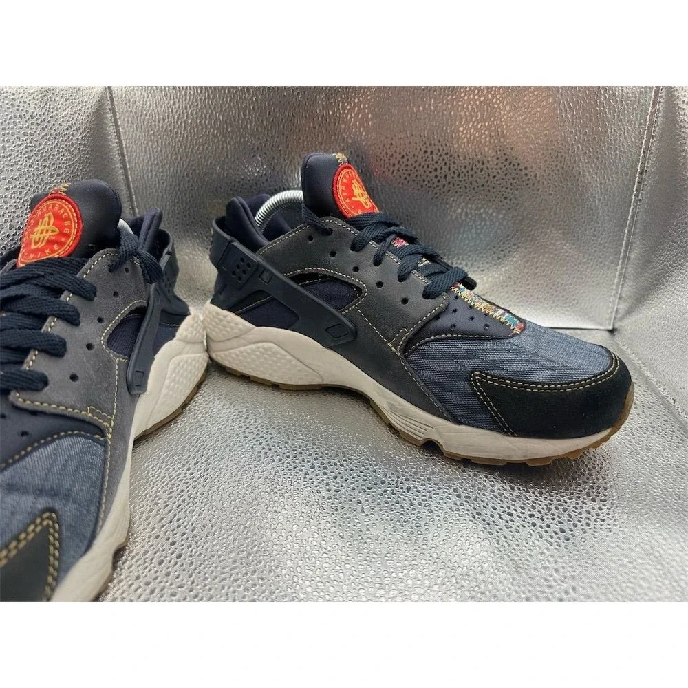 Nike‎ Air Huarache Run SE Afro Punk Men's Sneakers Blue Size 10